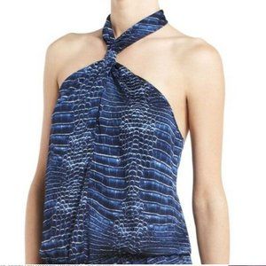 BCBG Maxazria Casli Crocodile Print Romper